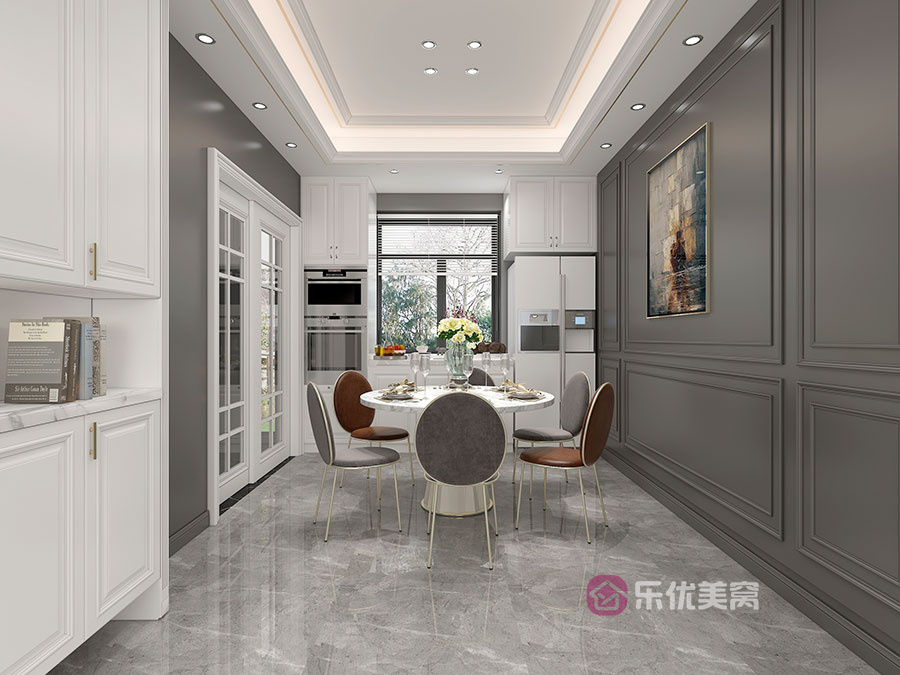 锦尚国际·锦天下174㎡美式轻奢风格装修效果图