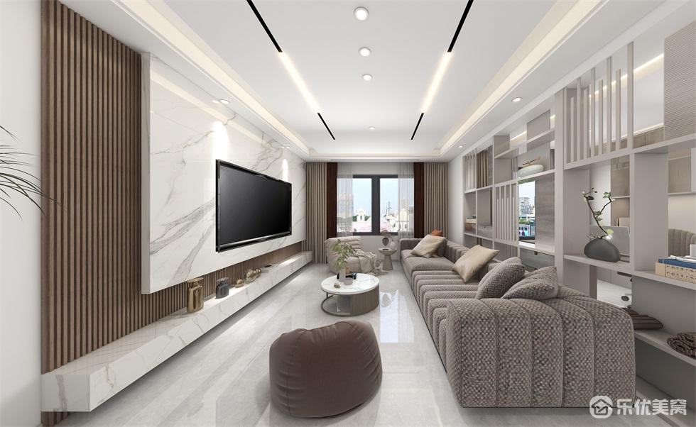 远洲大都汇整装案例，118平全屋现代风！