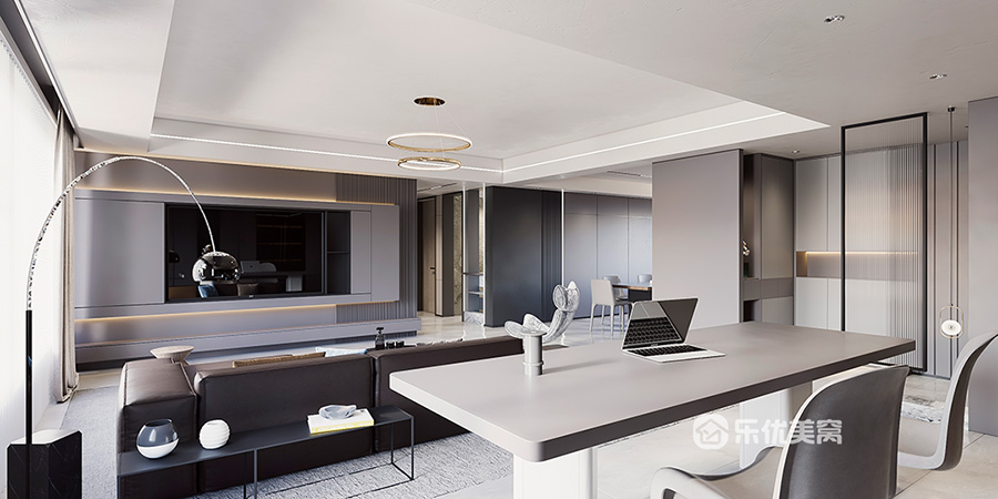 中海河山郡170平通透宽敞现代风,大平层既视感!