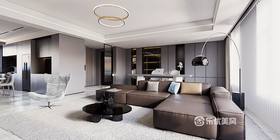 中海河山郡170平通透宽敞现代风,大平层既视感!